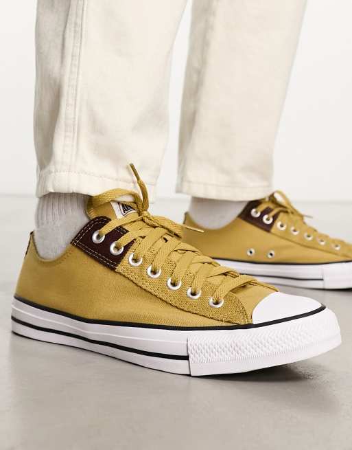 Converse basse brun on sale