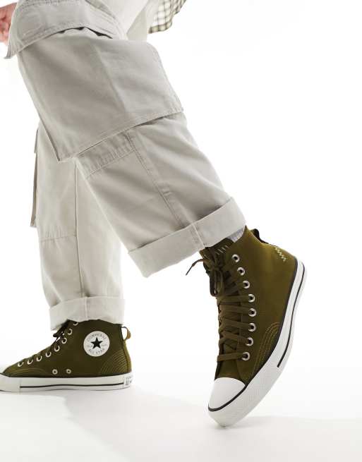 Converse on sale kaki asos