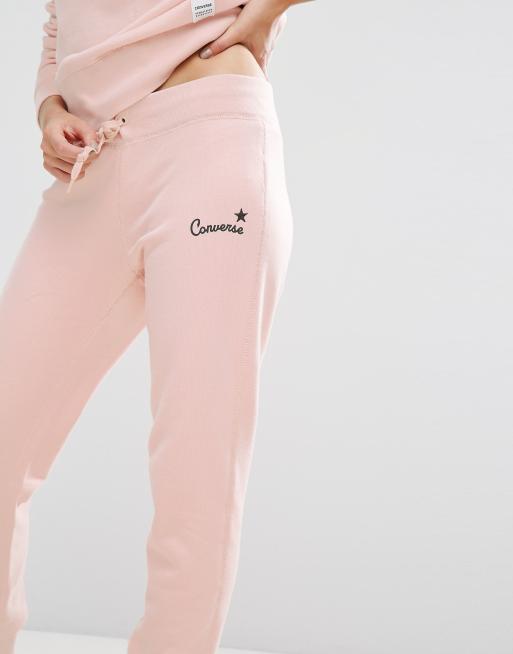 Pink converse deals joggers