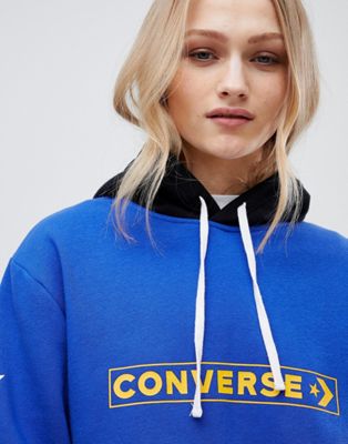 blue converse hoodie