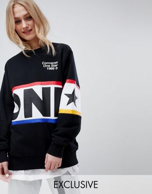 converse one star sweater