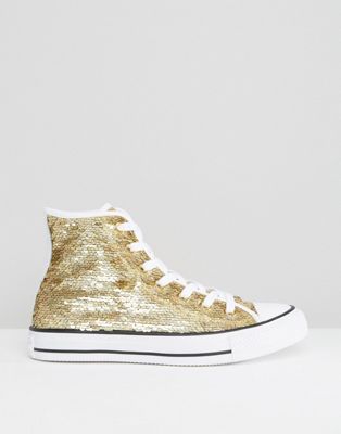 gold glitter converse high tops