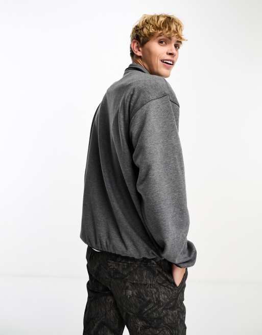 Converse half zip in black, 3 of 4