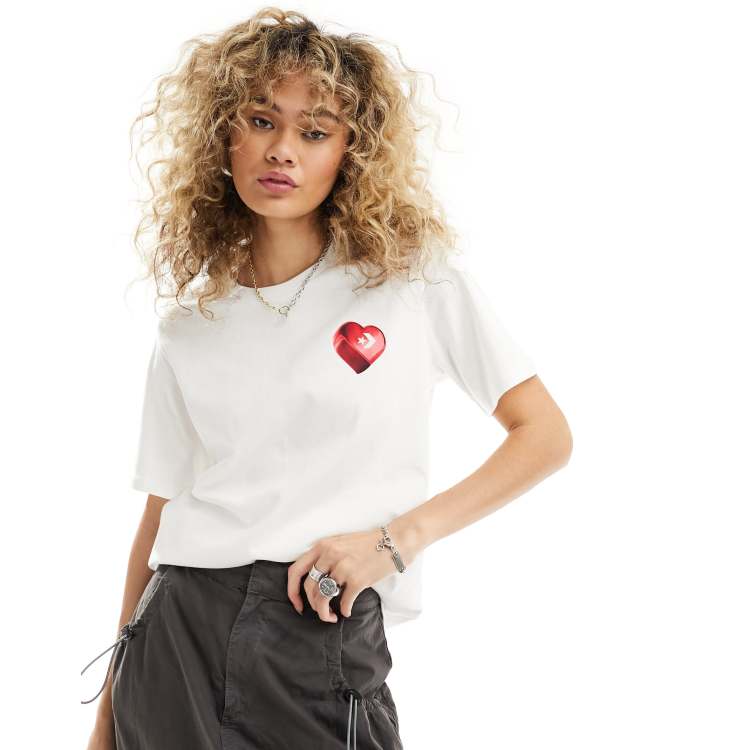 Converse with outlet heart shirt