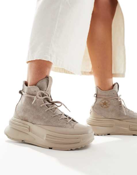 Converse – Hi Run Star Legacy – Sneaker in neutralem Hellbraun - view 1