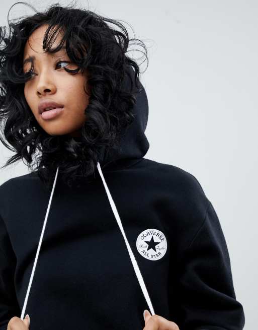 Black deals converse hoodie