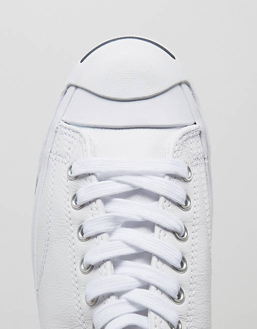 Converse Jack Purcell Ox Leather Plimsolls In White 1S961 | ASOS