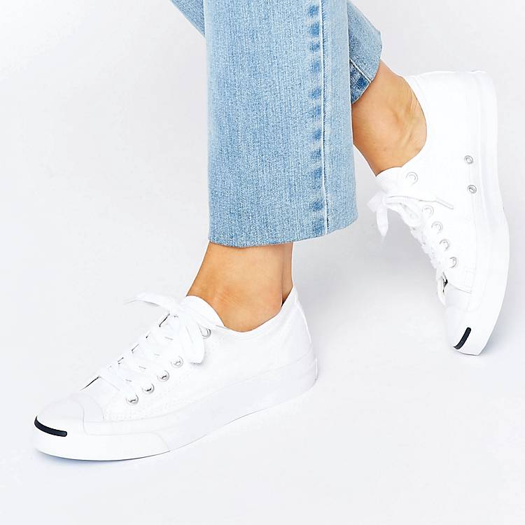 Converse Jack Purcell White Canvas Trainers | ASOS
