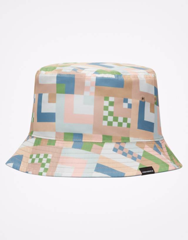 Converse jacquard print bucket hat in multi