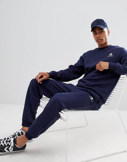 Converse – Jogginghose in Marineblau 10008815-A02