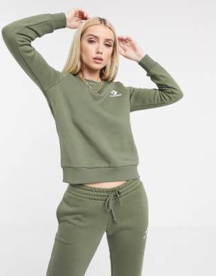 green converse sweatshirt