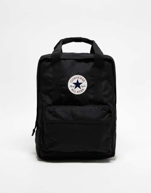 Converse Kleiner eckiger Rucksack in Schwarz