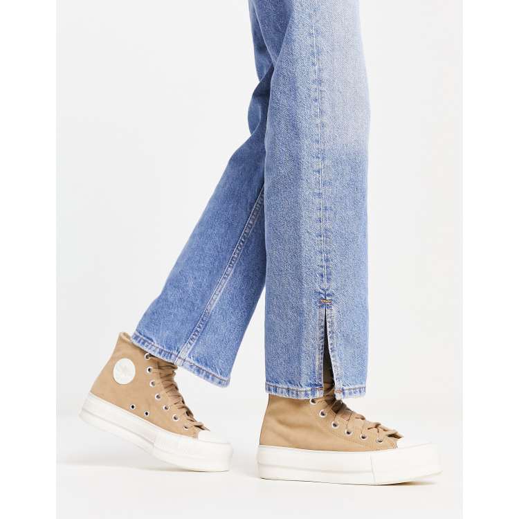 Converse Lift Baskets montantes Sable d sert ASOS