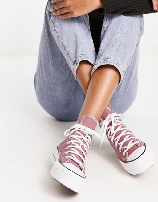 Converse alte rosa on sale chiaro