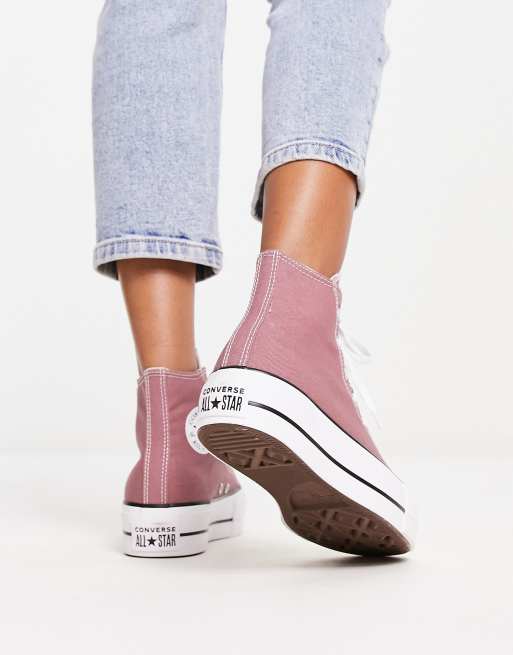 Converse Lift Hi sneakers in berry pink ASOS