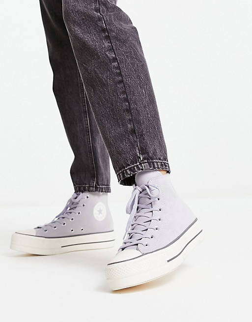 Converse Lift Hi trainers in light blue | ASOS