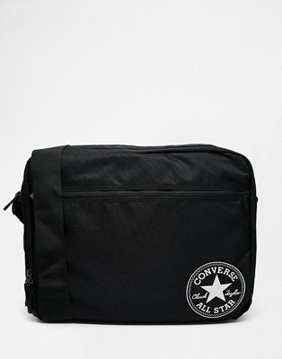 converse messenger bag black