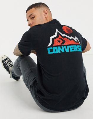 converse black t shirt