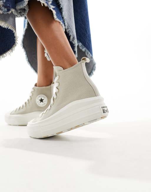 Converse blanche hotsell gros lacet