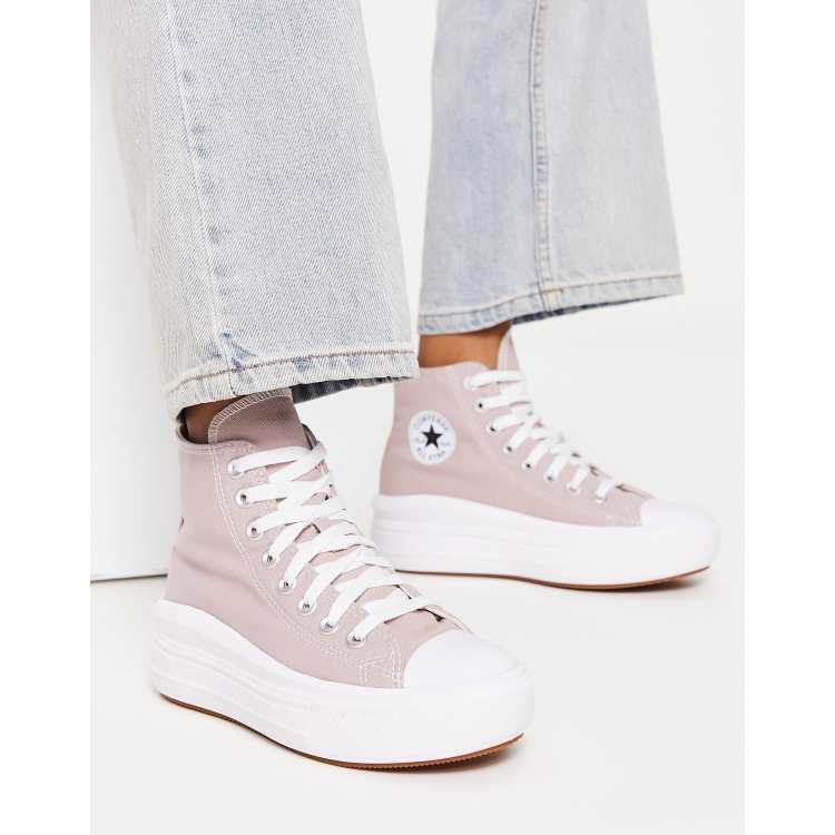 Converse mauve outlet pas cher