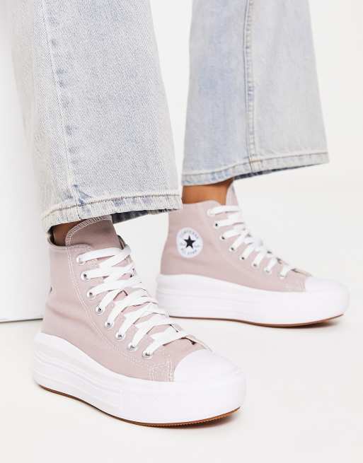 Converse Move Baskets montantes Mauve et taupe