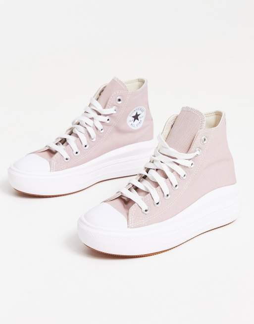 Converse Move Baskets montantes Mauve et taupe