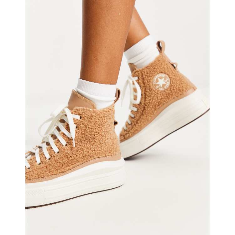 converse hi tan trainers