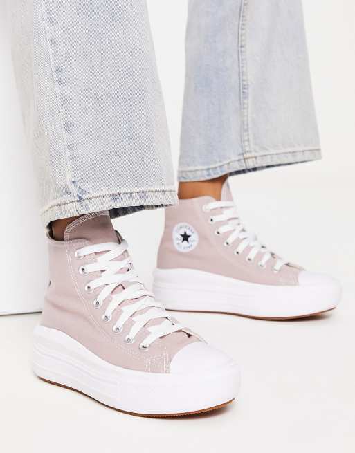 Converse – Move Hi – Jasnofioletowe buty sportowe