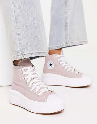 Converse - Move Hi - Sneaker in Stein und Malve-Lila