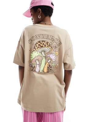 Converse - Mushroom Delight - T-Shirt in Grau