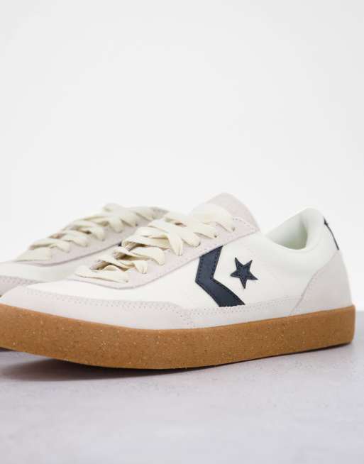 Converse Net Star Classic Ox Sneakers color pietra con suola in gomma
