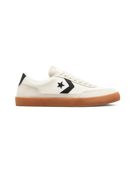 Converse Net Star Classic suede mix sneakers in egret