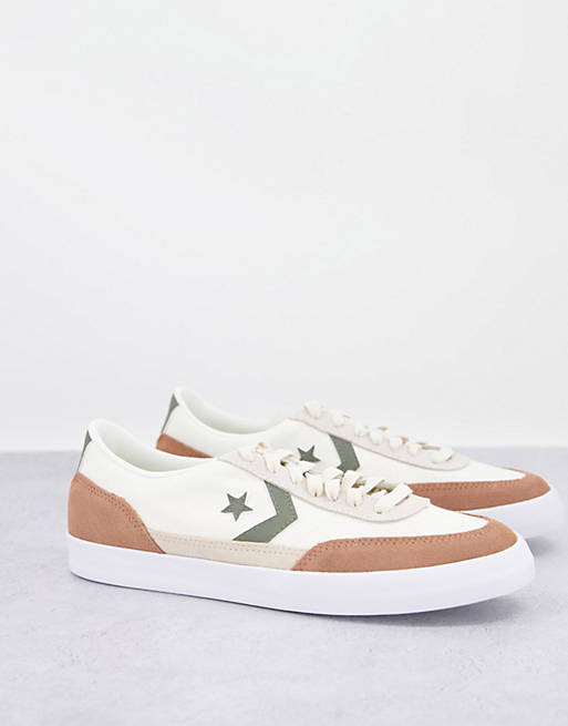 Converse Net Star Classic suede trainers in egret