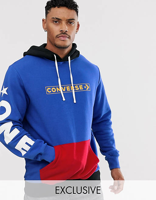 Converse One Star '86 Pullover Hoodie In Blue Exclusive at ASOS | ASOS