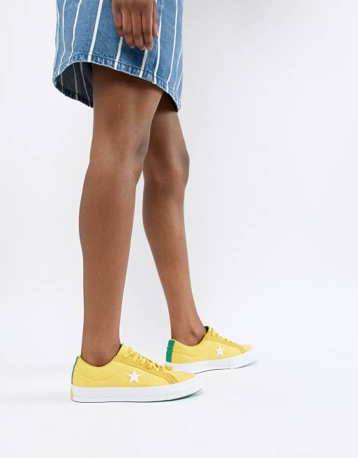 Converse one cheap star femme jaune