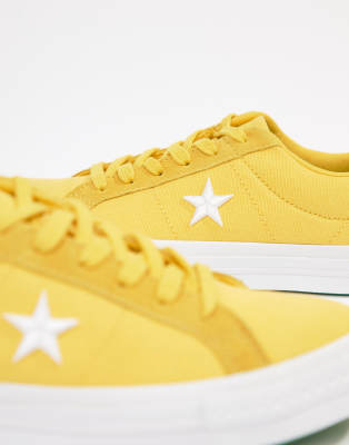 converse one star platform jaune