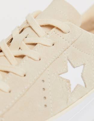 converse one star platform beige