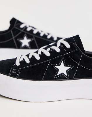 platform one star converse black