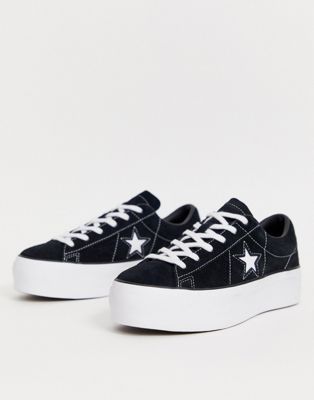 converse platform sneakers one star