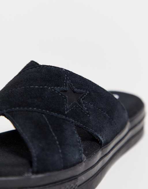 Converse one star black sandals | ASOS