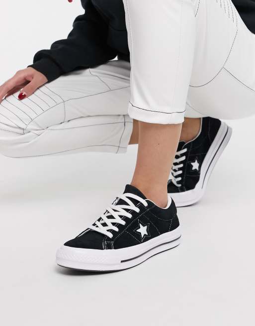 One star 2025 converse black suede