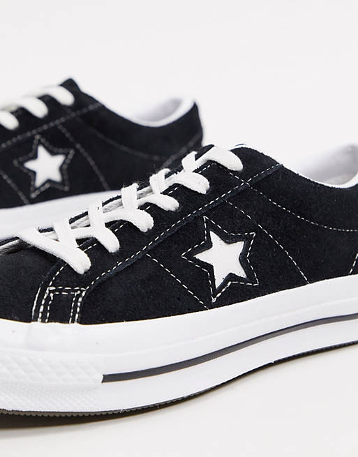 Converse One Star black suede sneakers | ASOS
