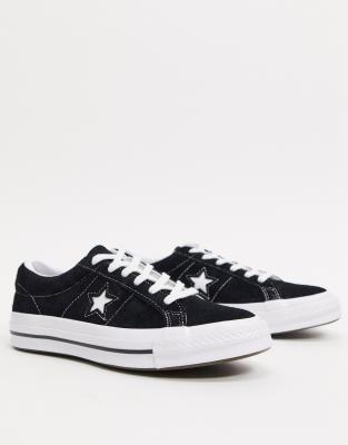 converse one star black high tops