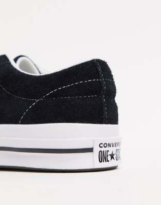 converse one star black and white