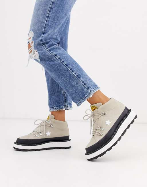 Converse One Star Bottes de randonn e Beige