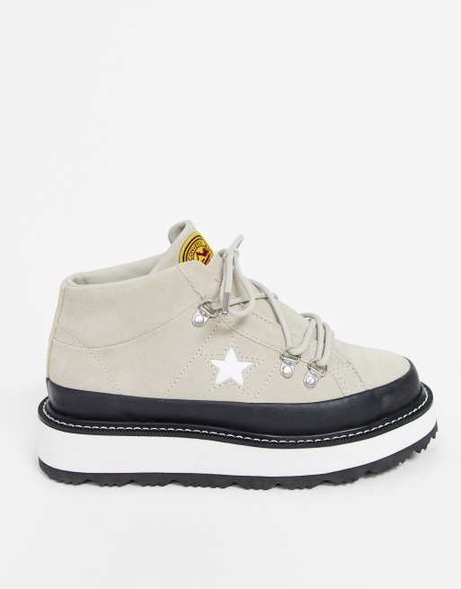 Converse One Star hiker boots in beige | ASOS