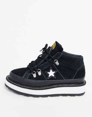 hiker converse black