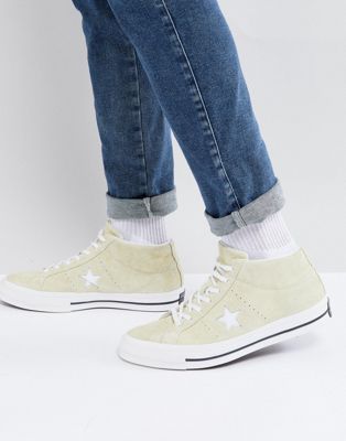 converse mid top one star