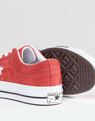 converse daim rouge