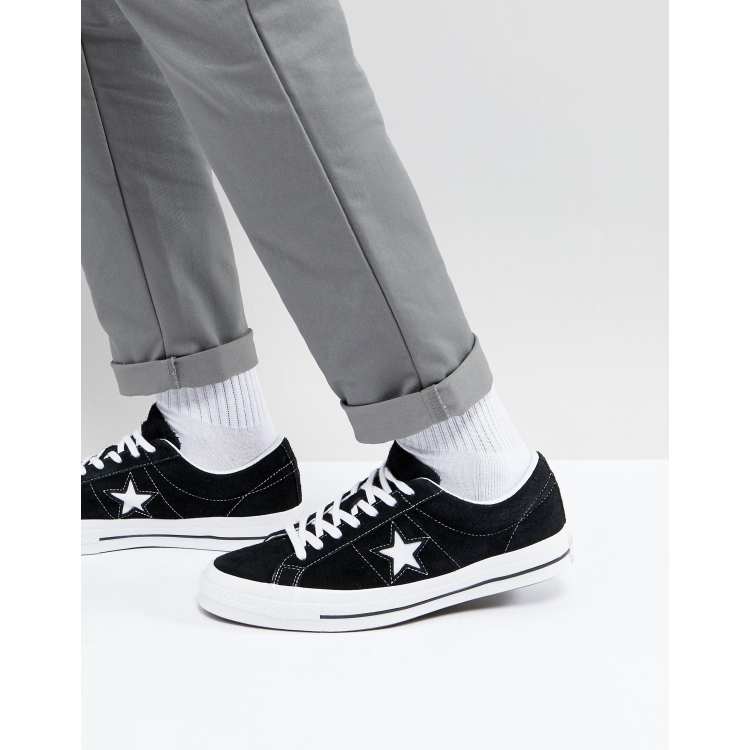 Converse One Star Ox Canvas sneakers In Black 158369C